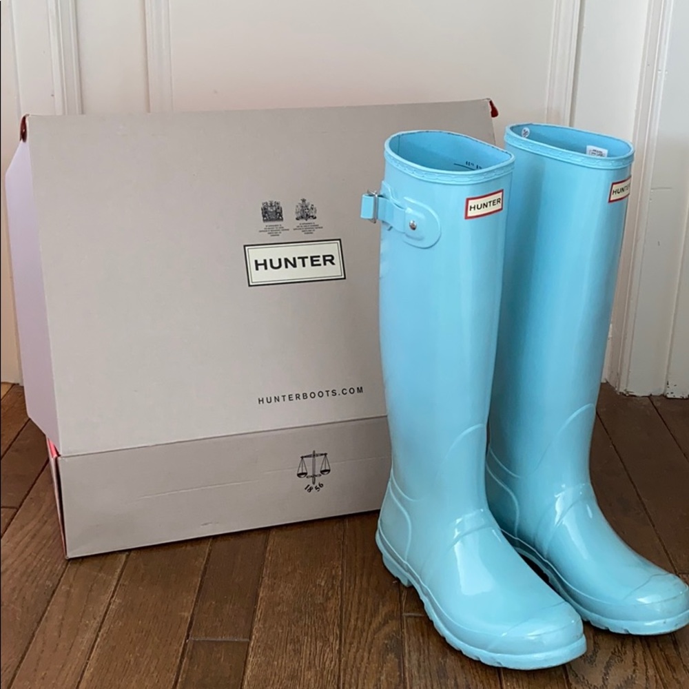 COPY - Baby blue hunter boots